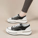 Tied Round Toe Platform Sneakers for Women – Elevated Casual Fit