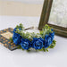 Handmade Velvet Flower Wreath Headband for Weddings and Vacations