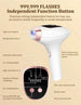Handheld IPL Hair Removal Device with Replaceable Head and Ice Cooling Feature