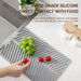 Dishes Drain Pad Kitchen Wash Countertop Drain Sink Water Control Silicone Mat