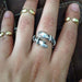 Women's Joint Ring Two Hands Embrace Ring Jewelry Opening Ring