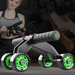 Foldable Abs Plastic 4-Wheel Exercise Wheel – Ab Training Set