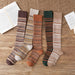 Women's Middle High Tube Calf Knee Socks Ethnic Style Net Cotton Socks