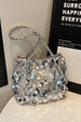 Sequin Braided Strap Shoulder Bag – Glamorous Casual Party Purse