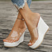 Casual Summer Wedge Sandals With Open Toe Design For Women’s Stylish Comfort