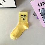 Men's Mid Length Soft Comfortable Home Socks Sweat Absorbing Odor Resistant Socks