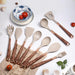 10 Pieces Kitchen Tools Set Wooden Handle Cooking Silicone Utensil Set