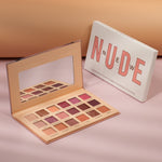 18-Color Desert Rose Matte And Pearlescent Eyeshadow Palette With Earth Tones