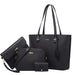 Trendy Women's Bag Retro Celebrity One Shoulder Handbag High Capacity Four Piece Set