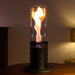 Small Circular Glass Tube Alcohol Fireplace Torch Lamp with Hurricane Flame