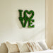 Love Letter Moss Wall Art – Natural Greenery Wall Decor