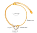 18K Gold-Plated Heart Bracelet Delicate Women's Jewelry Gift