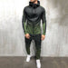 Zipper Tracksuit Set Men's Sporting 2 Pieces Sweatsuit Hoodie Pant Set
