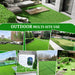 3x5FT Outdoor Artificial Grass Rug with 1.38-Inch Lush Decorative Pile