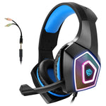 RGB Wired Gaming Headset – Colorful Over-Ear Computer Headphones