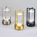 Cross-Shaped Gold, Black & Silver Decorative Desk Lamp with Touch Control
