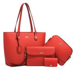 Trendy Women's Bag Retro Celebrity One Shoulder Handbag High Capacity Four Piece Set