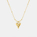 18K Gold Plated Titanium Steel Heart Necklace for Women – Minimal Style
