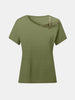 Asymmetrical Neck Short Sleeve T-Shirt for Modern Casual Outfits