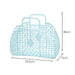 Large PE Plastic Detachable Shopping Basket – Hollow Design Storage Bag