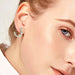 925 Sterling Silver Moissanite Stud Earrings for Women’s Jewelry