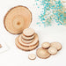 Handmade Wood Material Hand-Painted Round Piece Background Wall Decoration