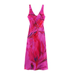 Printed Backless MIDI Dress for Women – Stylish & Comfortable Fashion