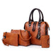 4-in-1 Multi-Purpose Designer Leather Handbag for Women - Stylish & Functional