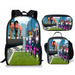 3PC-SET Toilet Man Backpack Primary Secondary School Teenage Peripheral Schoolbags