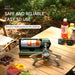 Card Type Gas Stove Folding Portable Camping Magnetic Windproof Cass Stove