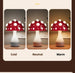 Dimmable Mushroom Desk Lamp – Decorative Bedside Light for Dorm or Bedroom