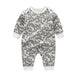 Soft Cotton Toddler Boys’ Long Sleeve Jumpsuit Pajamas for Spring and Fall with Boneless Design