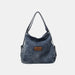 Denim Shoulder Bag with Adjustable Strap – Casual Everyday Carryall