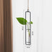 Scandinavian Style Hanging Hydroponic Glass Vase for Wall and Door Decor