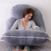 Large Full-Body Maternity Support Pillow for Pregnant Women