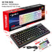Wireless RGB Backlit 87-Key Keyboard 2.4G Film Keyboard for Gaming Use