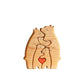 Wooden Puzzle Mother Father Baby Bear Set Wooden Ornaments
