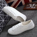 White Canvas Shoes for Women – Casual Sports Style White Shoes