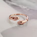 Women's Joint Ring Two Hands Embrace Ring Jewelry Opening Ring