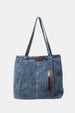 Medium Denim Tote Bag – Casual Women's Zipper Shoulder Bag