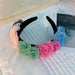 Fashionable Handmade Snow Yarn Flower Headband