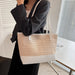Straw Woven Tote Bag with Leather Strap for Women’s Daily Use