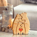 Wooden Puzzle Mother Father Baby Bear Set Wooden Ornaments