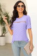 Patchwork Round Neck Pullover T-Shirt With Simple And Modern Aesthetic