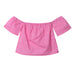 Baby Girls Off-Shoulder Blouse Fashionable Toddler Infant Shirt Top Wear