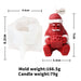 Cartoon Santa Claus Candle Mold Christmas Decorative Ornaments