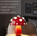 Dimmable Mushroom Desk Lamp – Decorative Bedside Light for Dorm or Bedroom