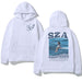 Casual Unisex Hoodie – Retro Anime Print Top for Men & Women