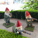 Funny Army Gnome Resin Statues – 3pc Outdoor Garden or Desk Decor Set