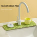 Heighten Slope Drain Mat Faucet Sink Non Slip Soap Splash Mat